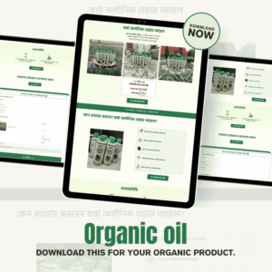 Organic Product Landing Page Template