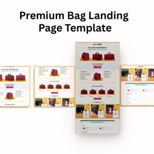 Premium Bag Landing Page Template